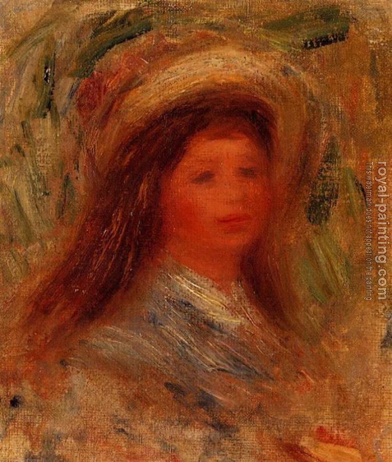 Pierre Auguste Renoir : Head of a Woman V